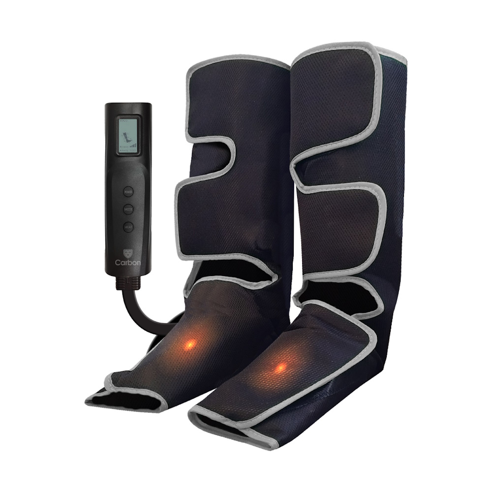 מכשיר עיסוי והרפיה לרגליים בשיטת לחץ אוויר Carbon &lrm;Legcure