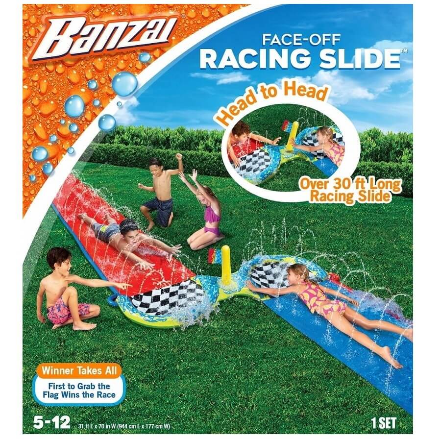 מגלשת מים דו כיוונית Banzai &lrm;face-Off Racing Slide 33365