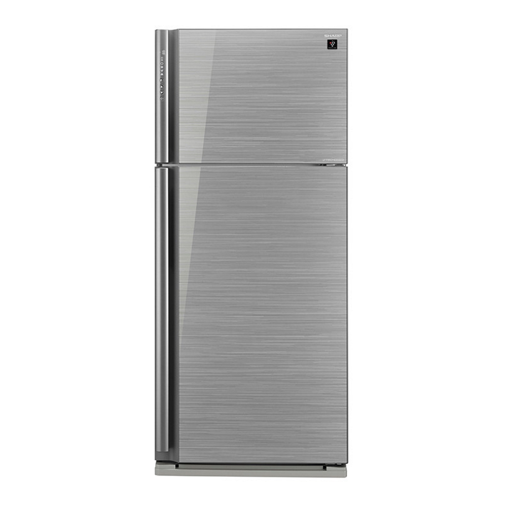 מקרר מקפיא עליון 586 ליטר זכוכית כסופה SHARP &lrm;SJ-GP75D-SL