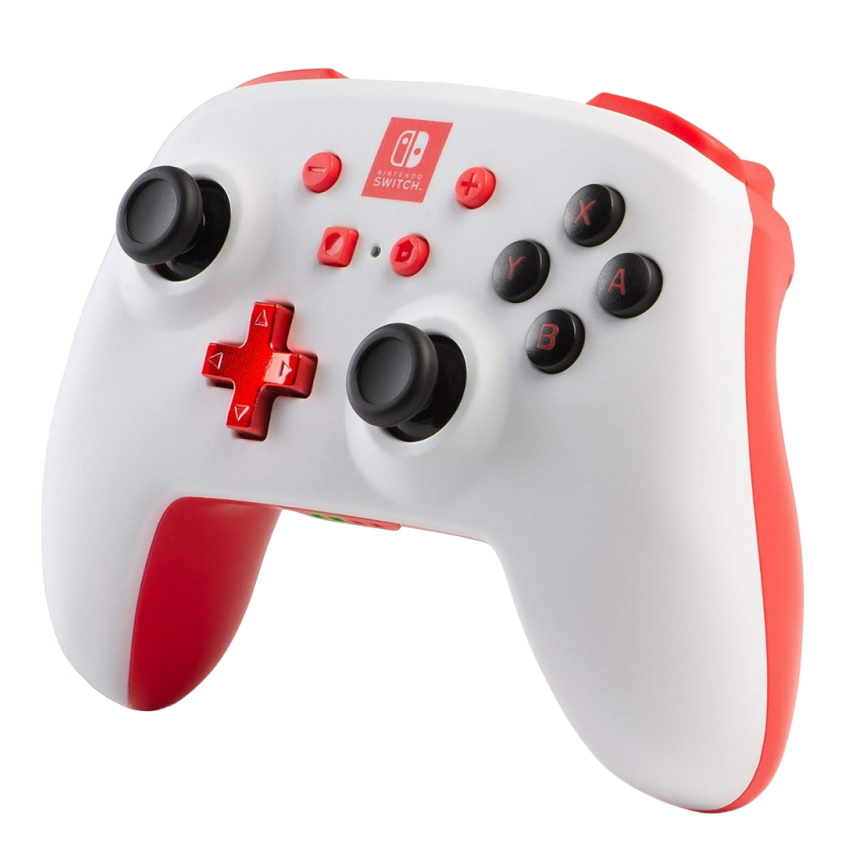 rechargeble wireless powera nsw לבן nintendo