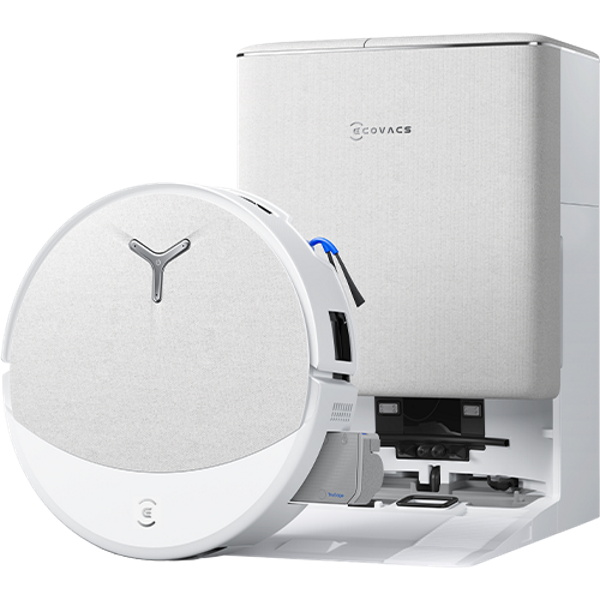 שואב אבק רובוטי כולל עמדת ריקון אוטומטי Ecovacs &lrm;Deebot T90 Pro Omni לבן