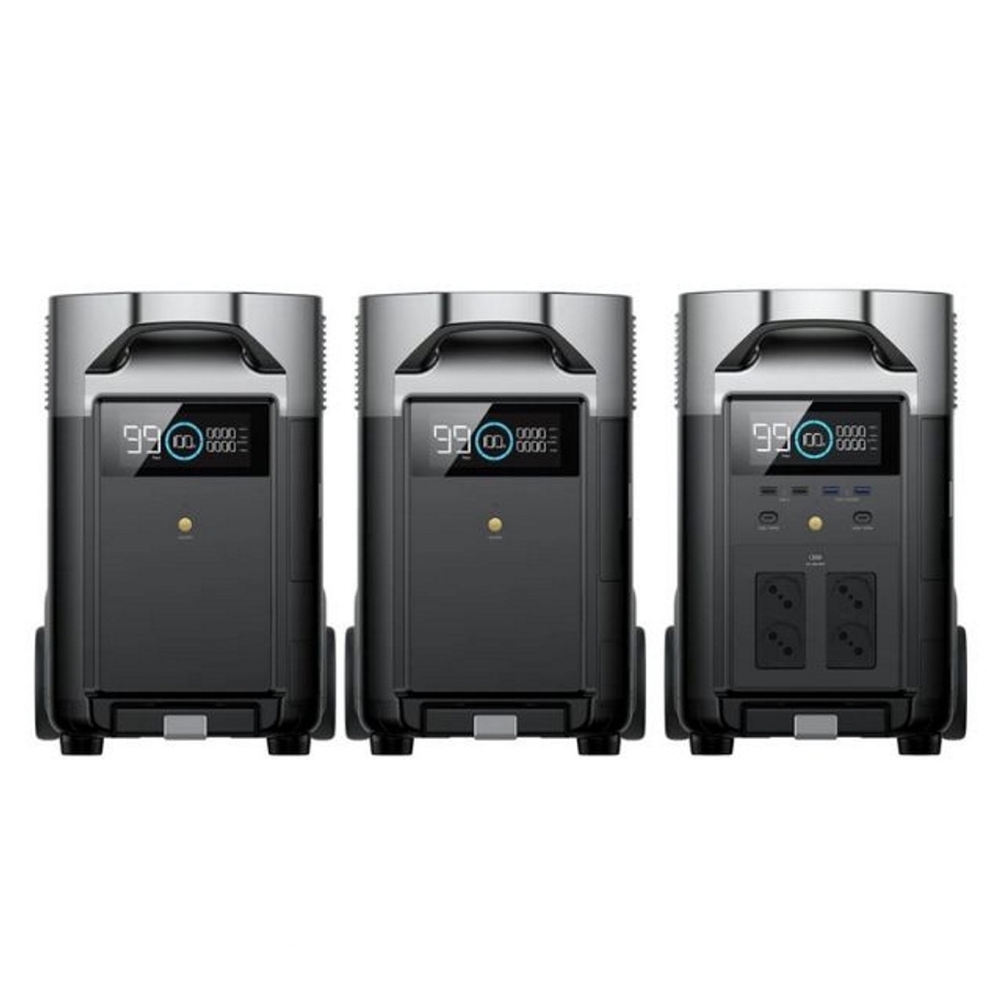 סט תחנת כוח ניידת 3600Wh כולל 2 סוללות הרחבה Ecoflow &lrm;DELTA3600PRO2EB