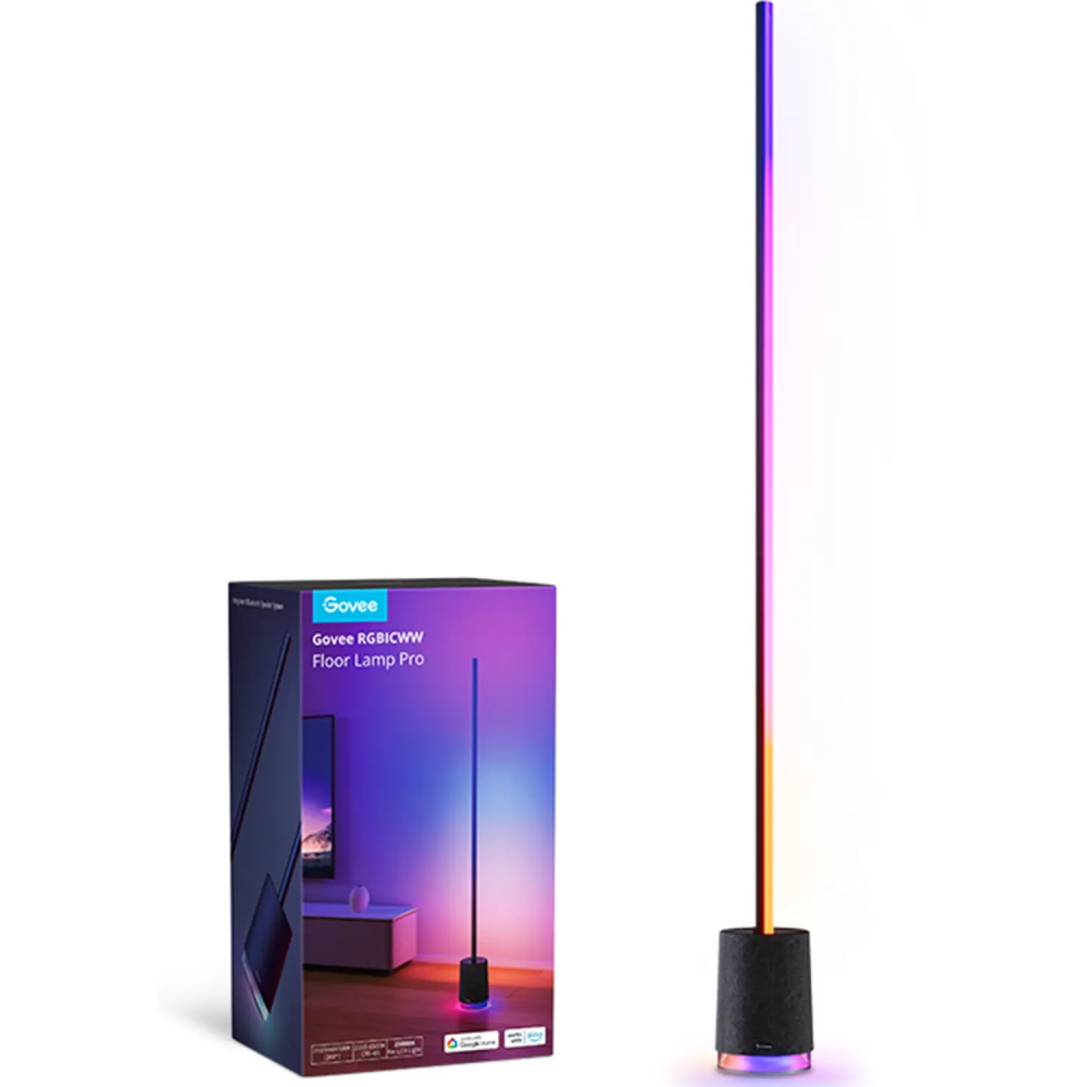 מנורת רצפה משולבת רמקול Govee &lrm;RGBICWW Floor Lamp Pro Bluetooth