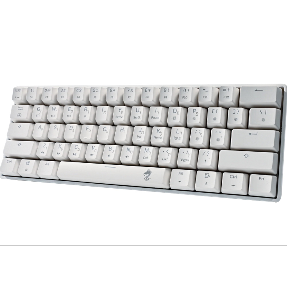 מקלדת מכנית מיני אלחוטית כולל תאורת dragon rgb