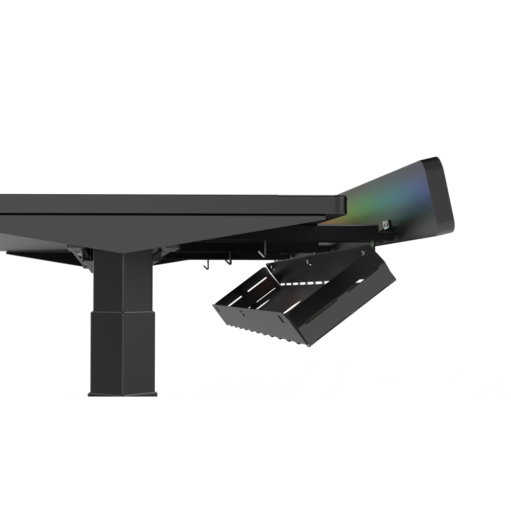 תמונה של שולחן גיימינג כולל תאורת rgb ומנגנון הרמה keisar