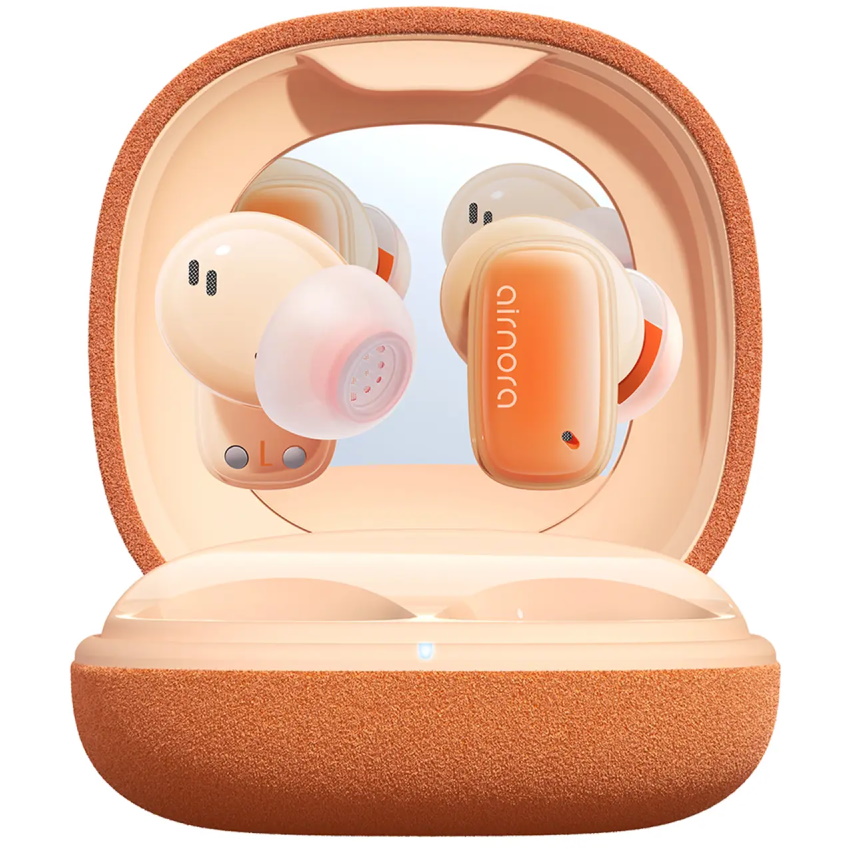 אוזניות TWS אלחוטיות כולל מראה Baseus &lrm;AirNora 2 True Wireless Earphones כתום