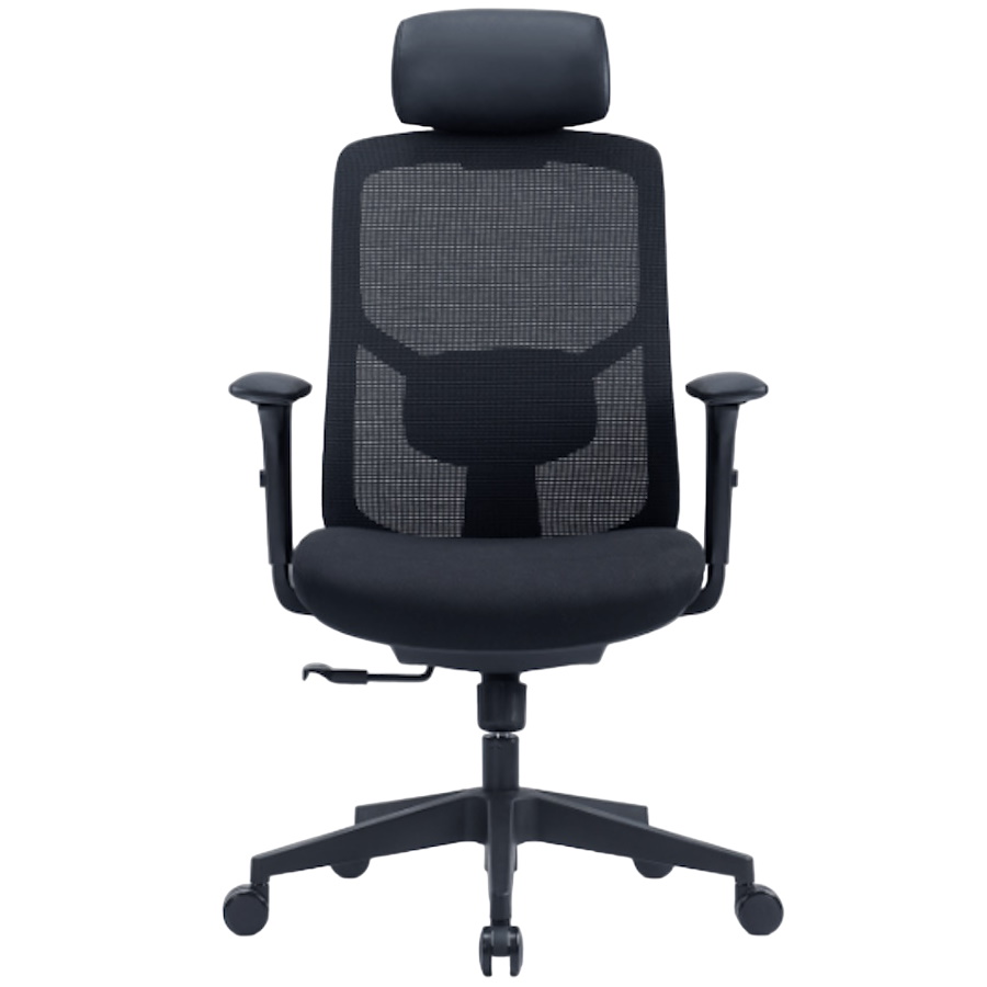 כיסא ארגונומי SitPlus &lrm;Black Bold כולל משענת ראש