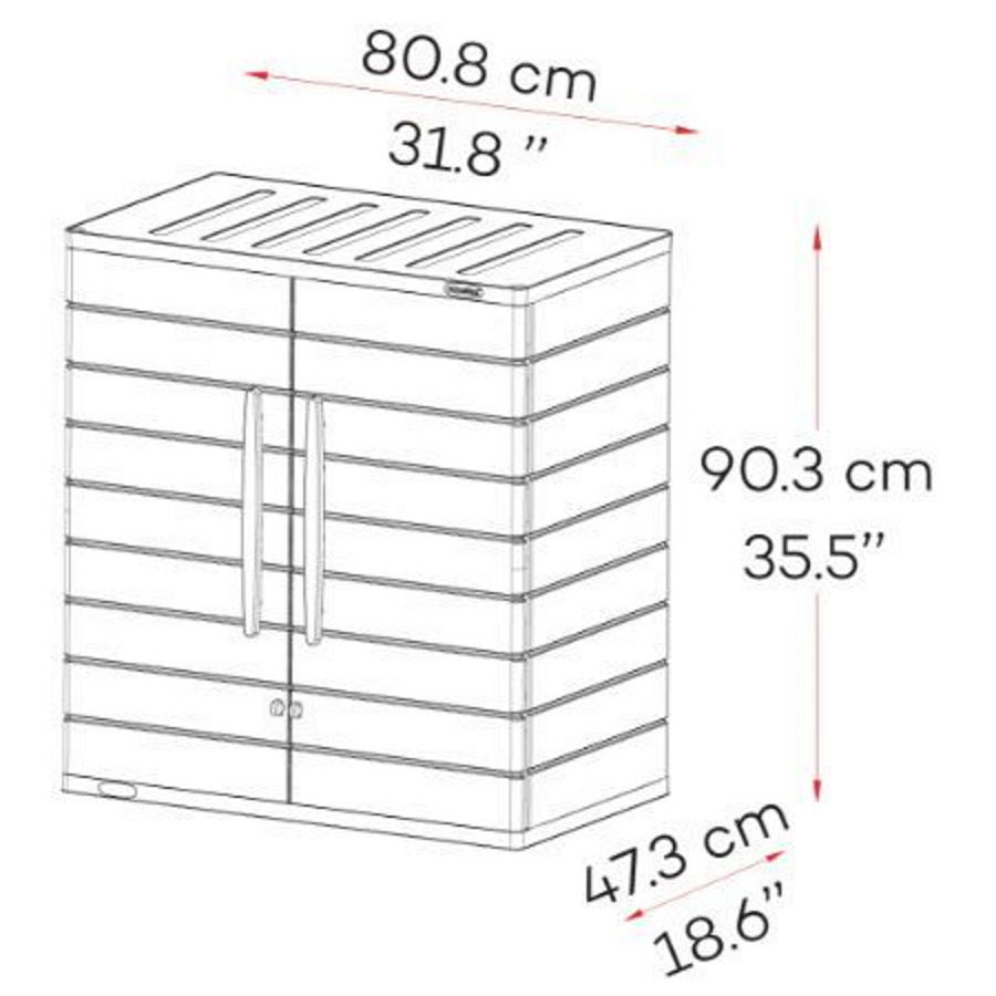 ארון אחסון garden top