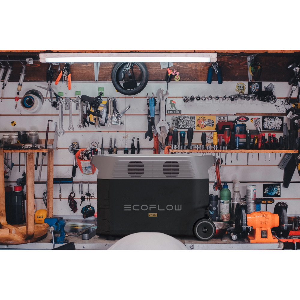 סט תחנת כוח ניידת 3600wh כולל פאנל סולארי מתקפל ecoflow 400w
