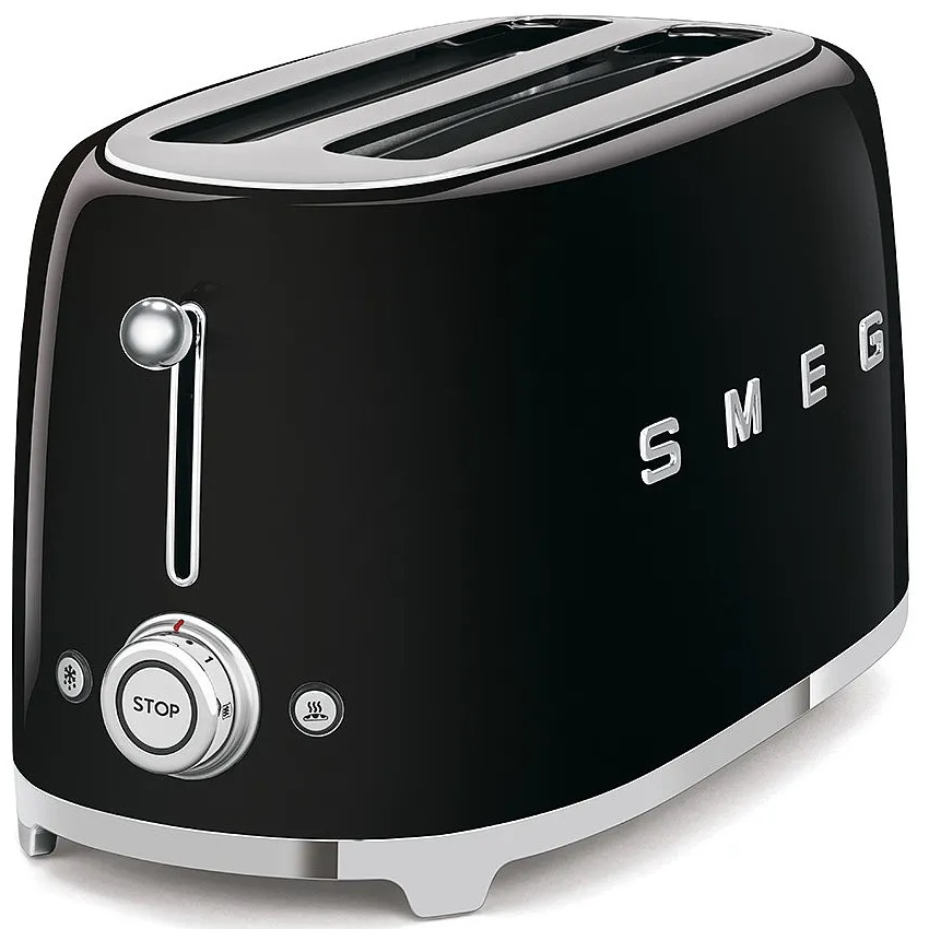 tsf02bleu שחור מבריק smeg