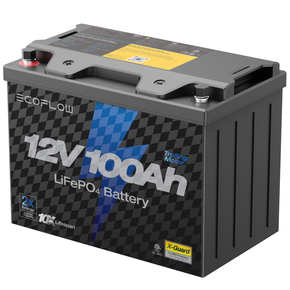 מצבר ליתיום ecoflow 12v 100ah