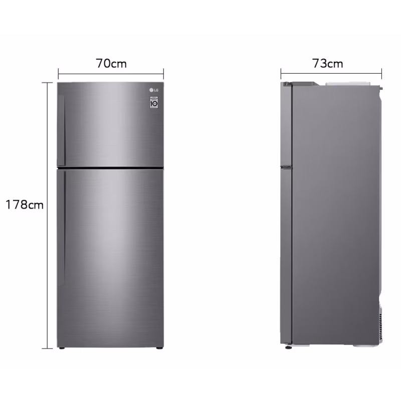 מקרר מקפיא עליון - 438 ליטר lg