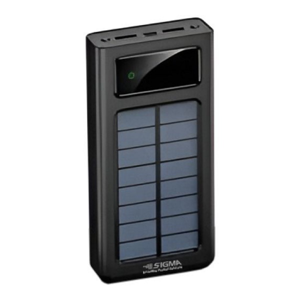 סוללת גיבוי סולארית Sigma 20000mAh &lrm;SM-PBS-309S-BK שחור