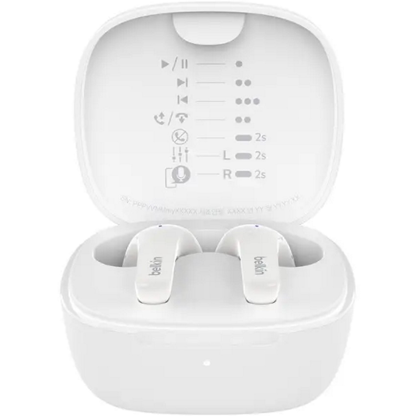 אוזניות TWS אלחוטיות Belkin &lrm;SoundForm Motion לבן