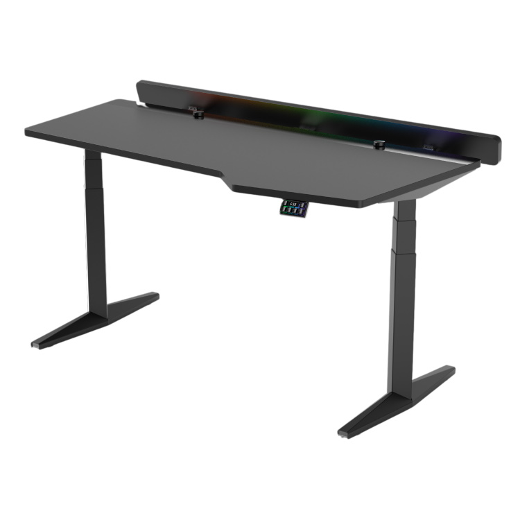 שולחן גיימינג כולל תאורת RGB ומנגנון הרמה Keisar &lrm;Neptune