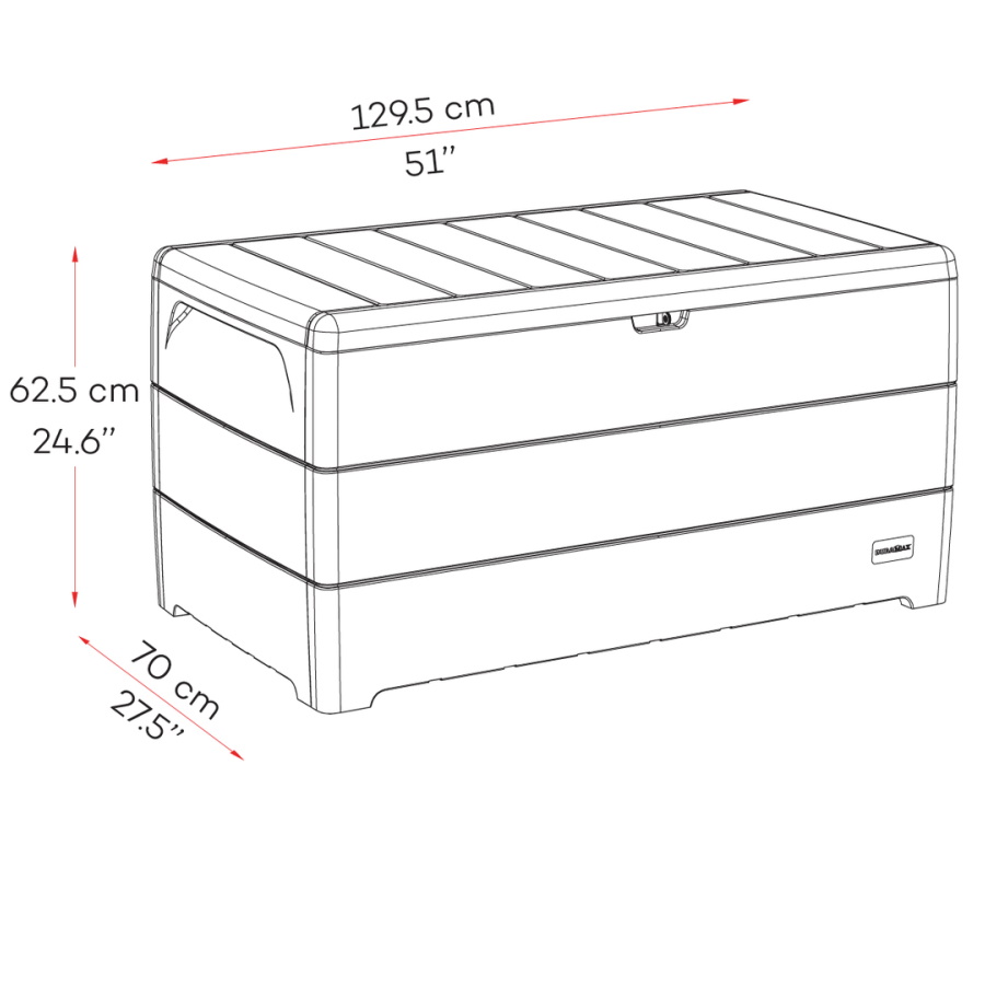 ארגז אחסון - 416 ליטר garden top