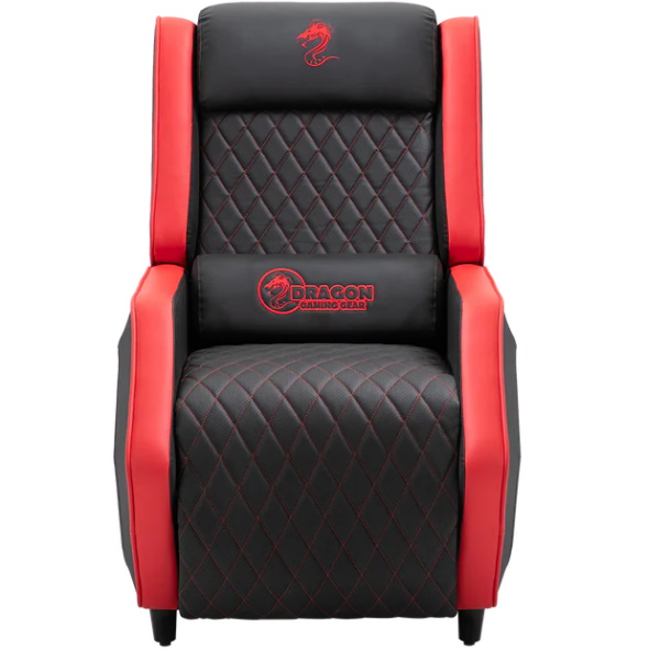 כורסת גיימינג מעוצבת Dragon &lrm;Pro gaming sofa dlx שחור משולב אדום
