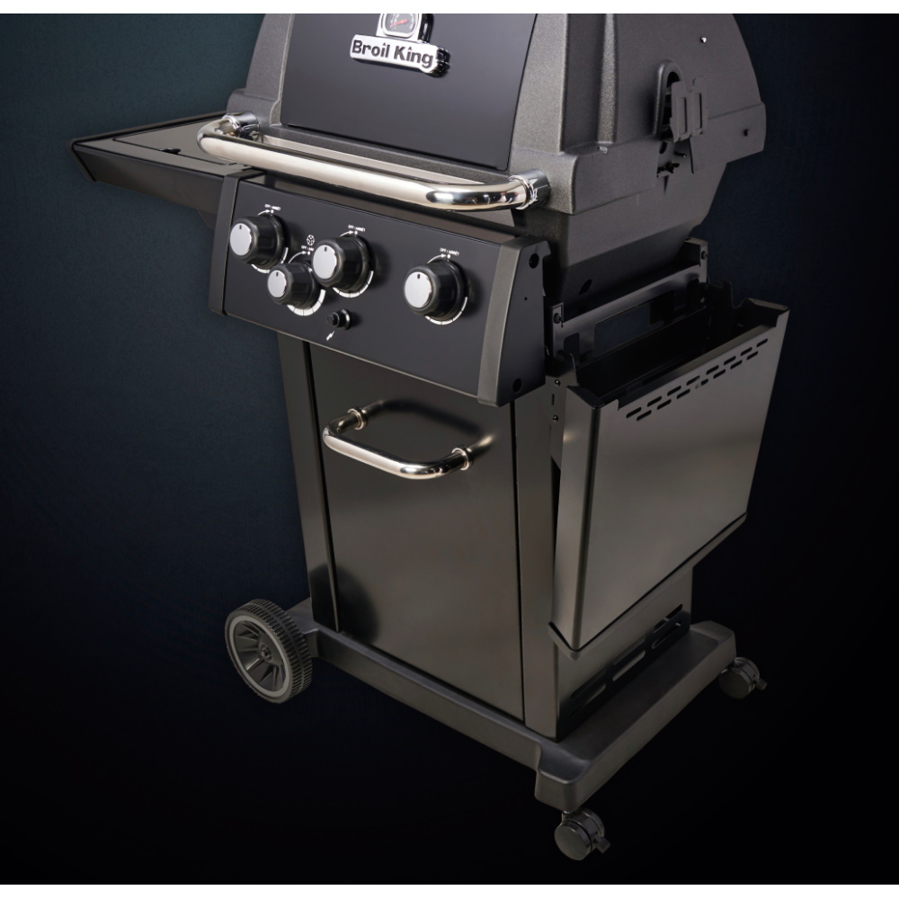 גריל גז 3 מבערים כולל כירת צד broil king