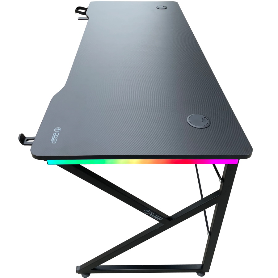 שולחן גיימינג תאורה dragon smart tech rgb