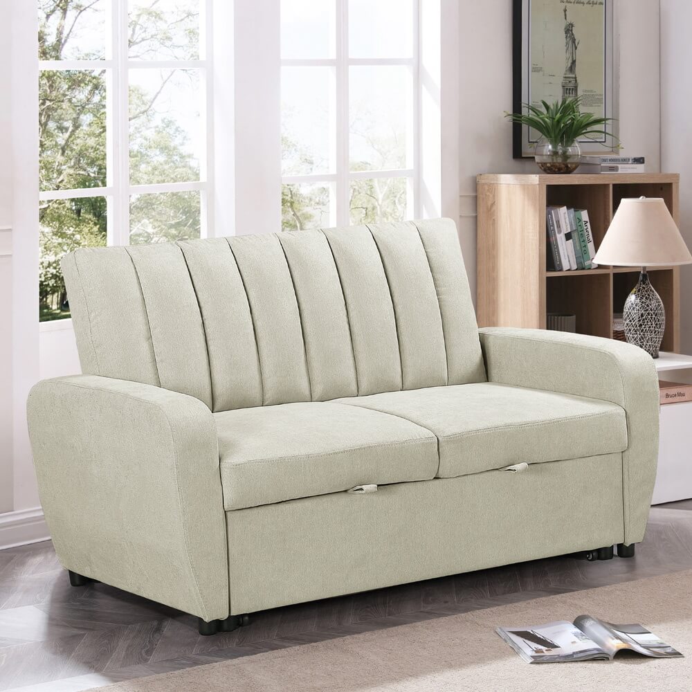 ספה דו מושבית מבד נפתחת למיטה זוגית home decor