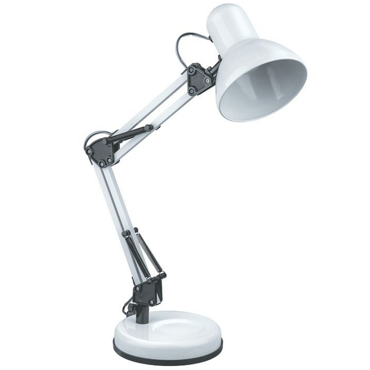 מנורת שולחן מעוצבת מתכווננת Omega &lrm;Flamingo לבן