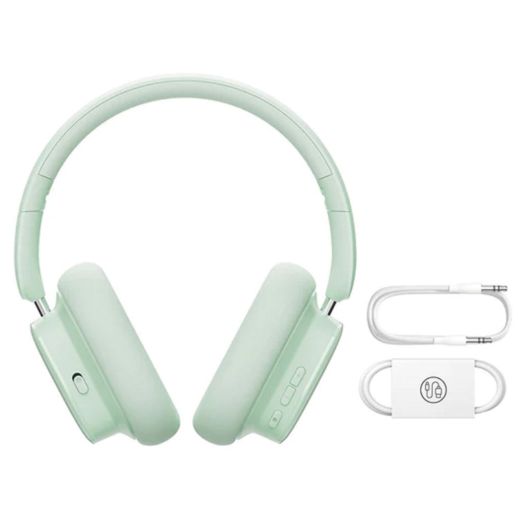 אוזניות אלחוטיות over ear כולל ביטול רעשים baseus