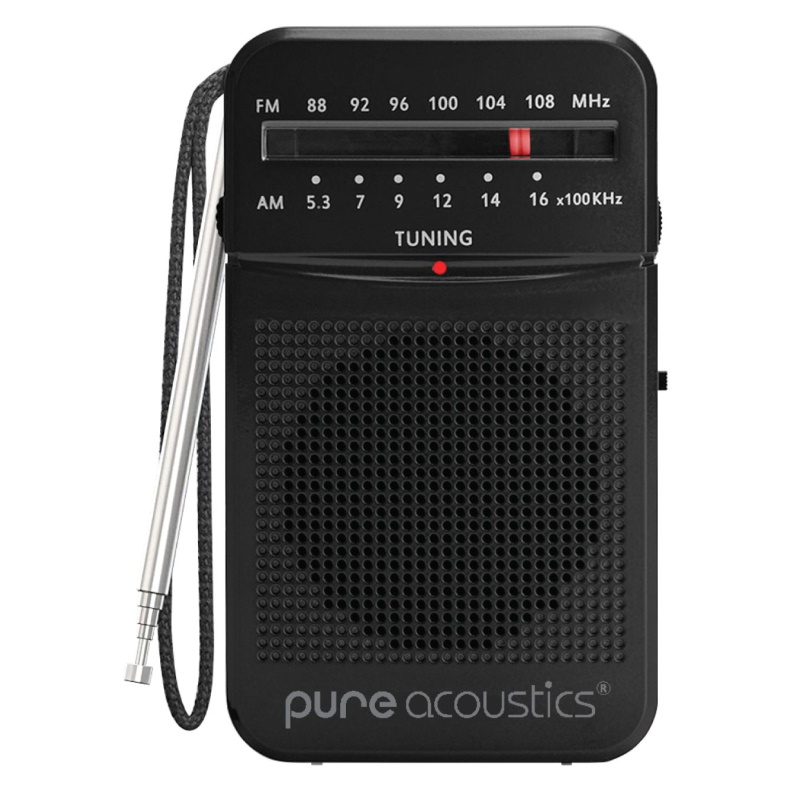 רדיו AM/FM נייד Pure Acoustics &lrm;RD-20-BLACK