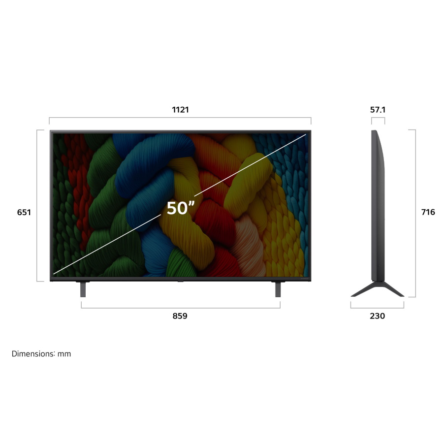 טלוויזיה חכמה 50 lg nano cell 