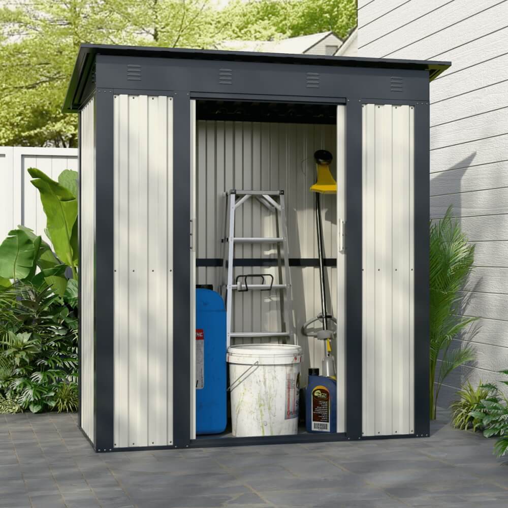 sa1 שמנת משולב אפור garden top