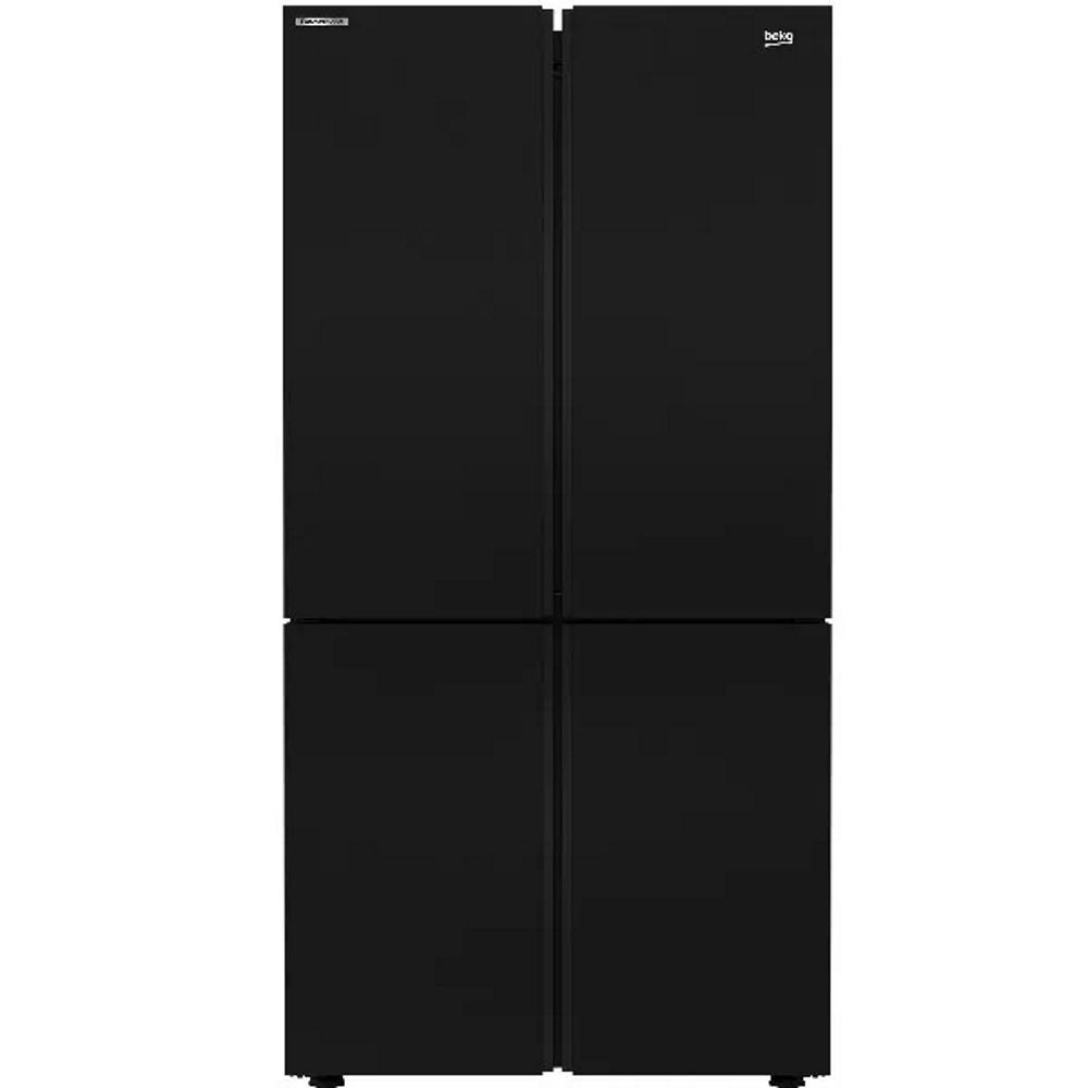 מקרר 4 דלתות - 572 ליטר Beko &lrm;GN1406223GB זכוכית שחורה