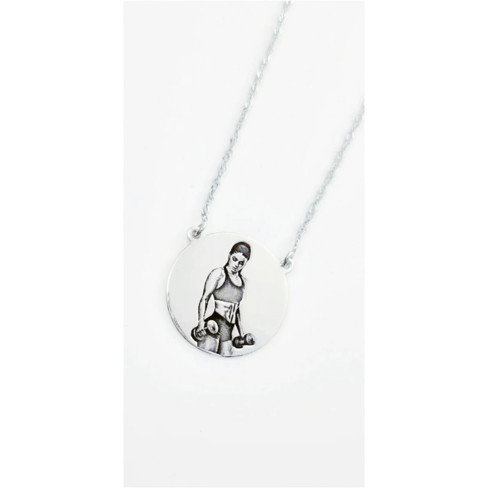שרשרת חריטת תמונה bl jewelry