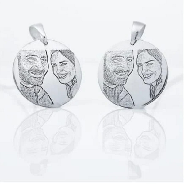 שרשרת חריטת תמונה bl jewelry