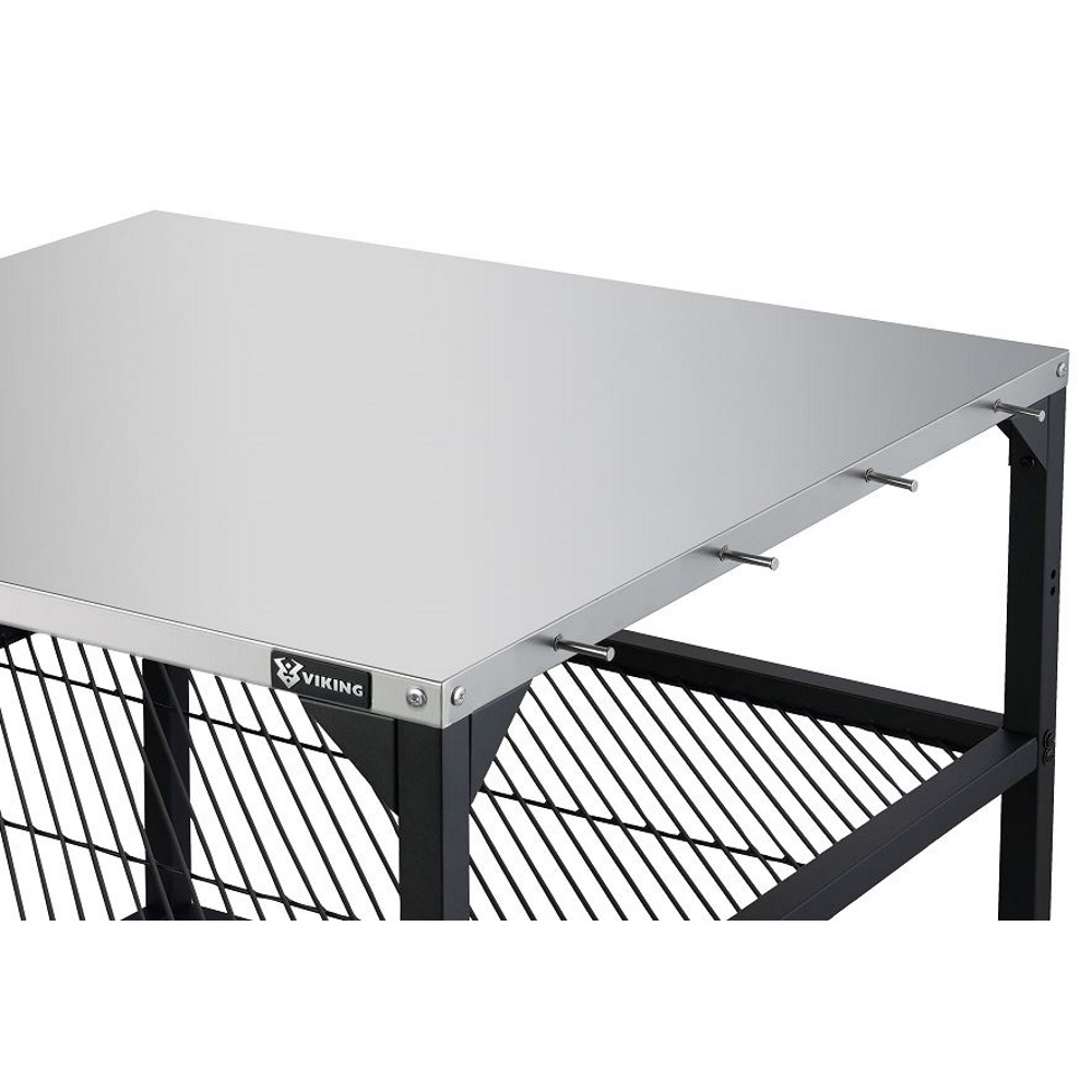 שולחן עגלה לטאבון משטח עליון viking 85x85