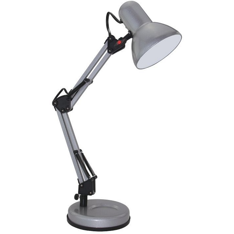 מנורת שולחן מעוצבת מתכווננת Omega &lrm;Flamingo כסוף