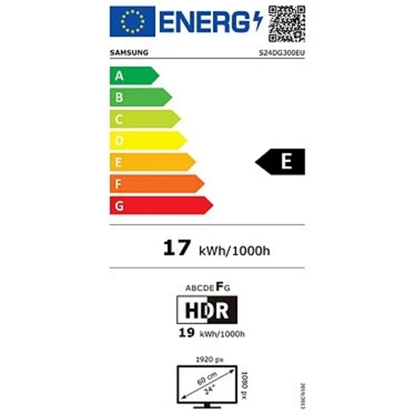 תווית אנרגיה - odyssey g30d s24dg300eu samsung