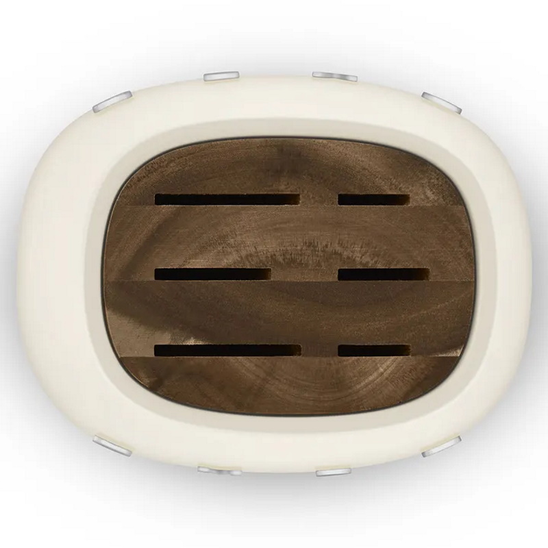 סט 6 סכינים שונים ומעמד מעוצב smeg