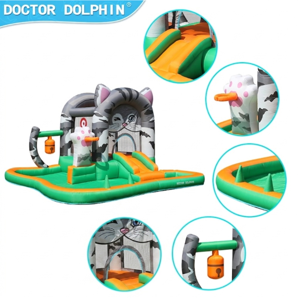תמונה של מתקן מתנפח כולל מגלשה doctor dolphin