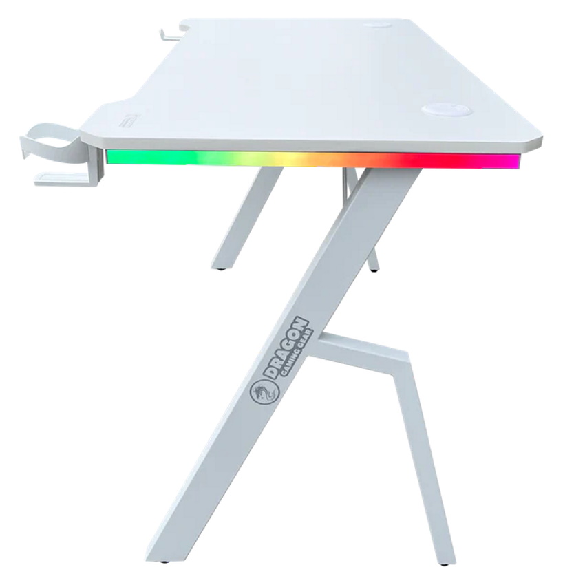 שולחן גיימינג כולל תאורה dragon smart tech rgb