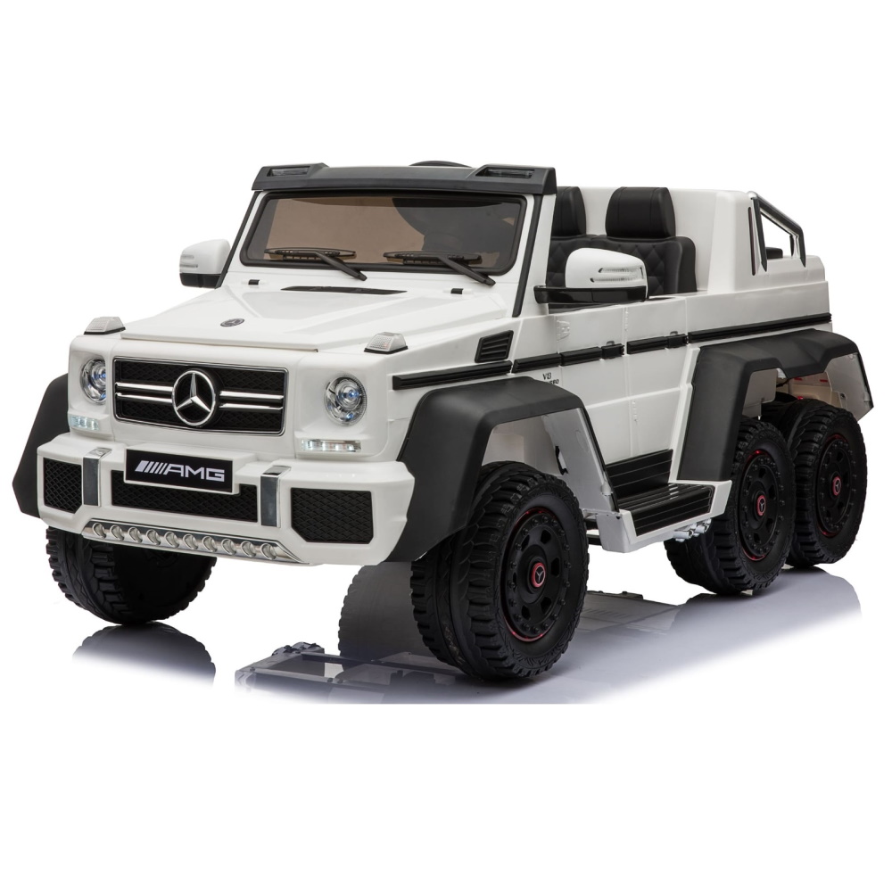 ג'יפ ממונע 12V לילדים כולל שלט &lrm;G63S לבן