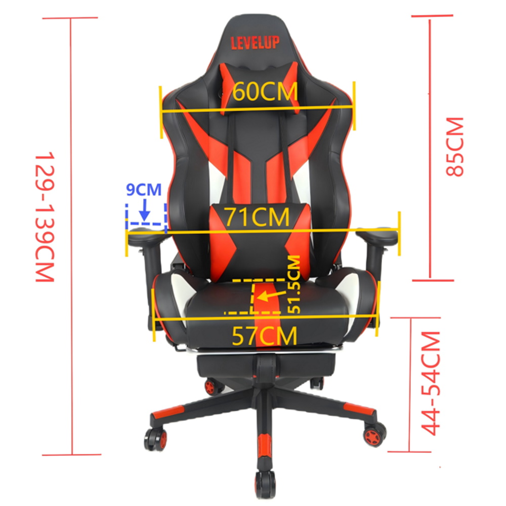 7038 שחור משולב אדום level up