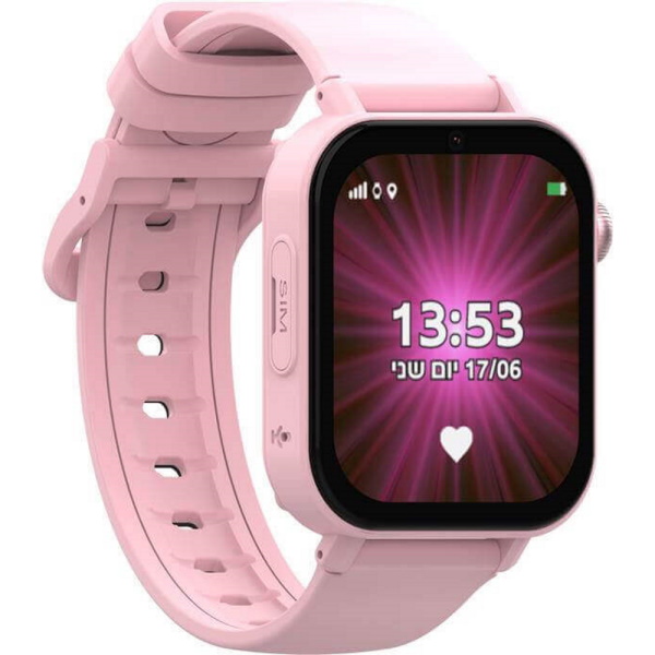 שעון חכם לילדים כולל סים מובנה Kidiwatch &lrm;Kidi Plus ורוד