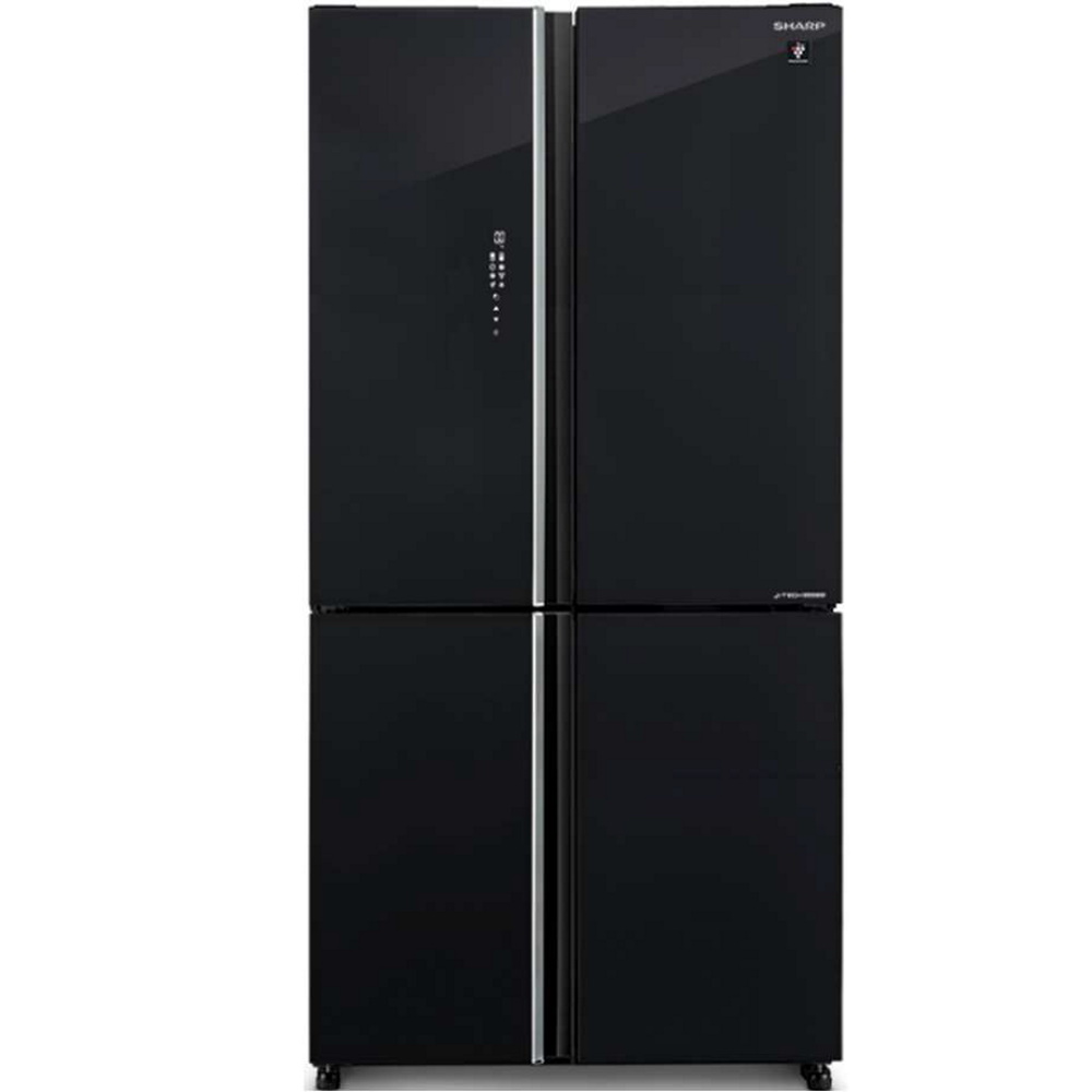 מקרר 4 דלתות מקפיא תחתון - 572 ליטר Sharp &lrm;SJ-8960-BK