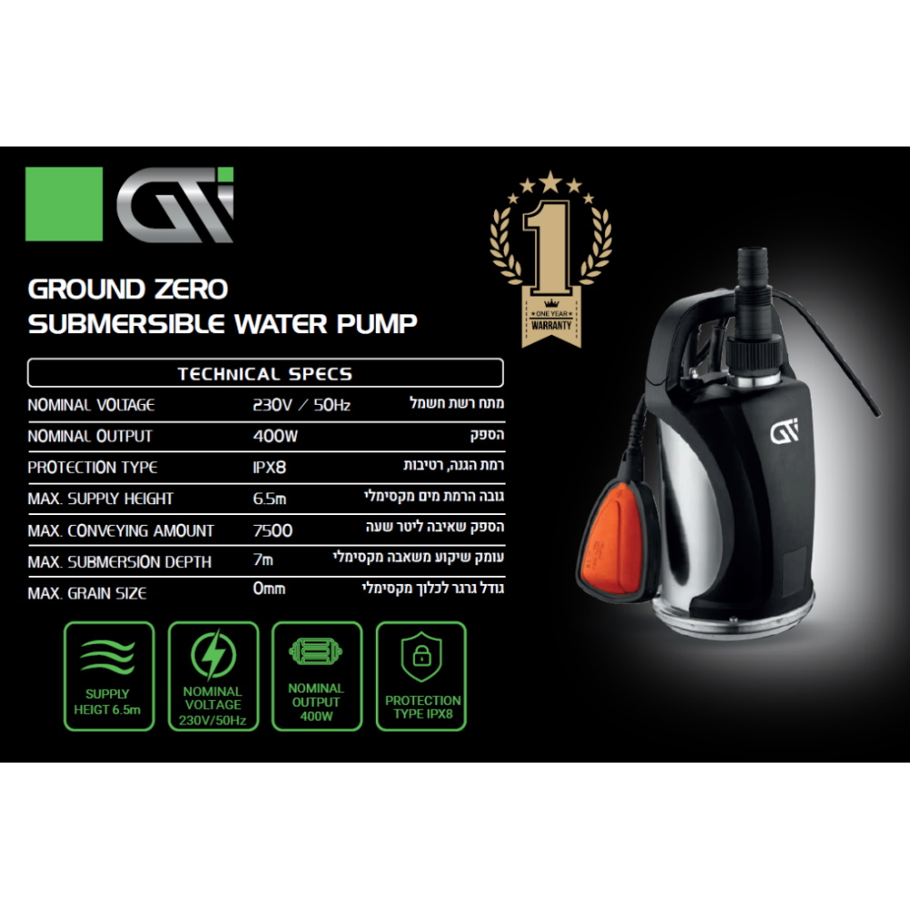 groound zero water pump gti
