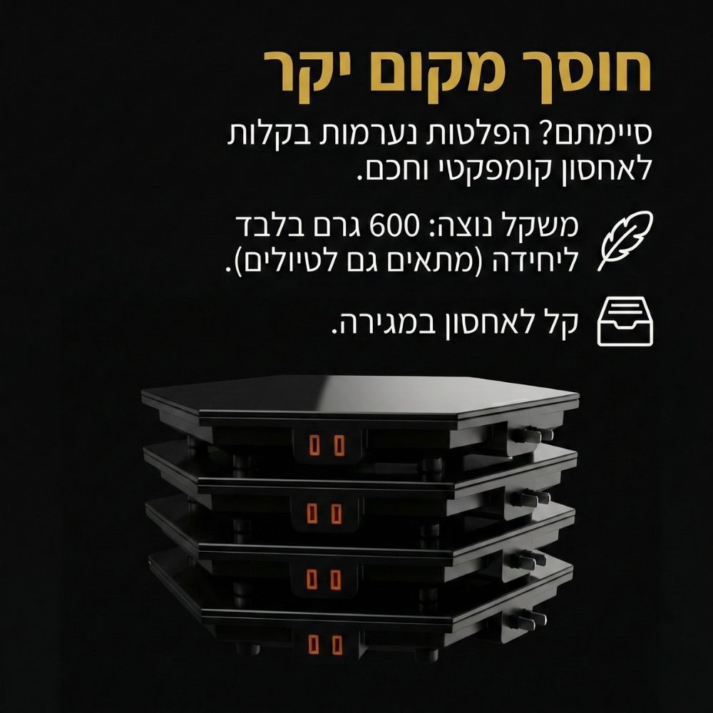 פלטת שבת מתחברת עשוייה זכוכית universe