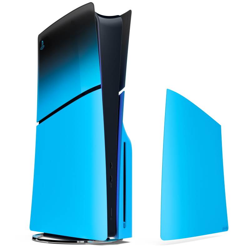 כיסוי לקונסולת משחקים Sony - מכירה מוקדמת &lrm;PS Cover Set Rhythm Blue