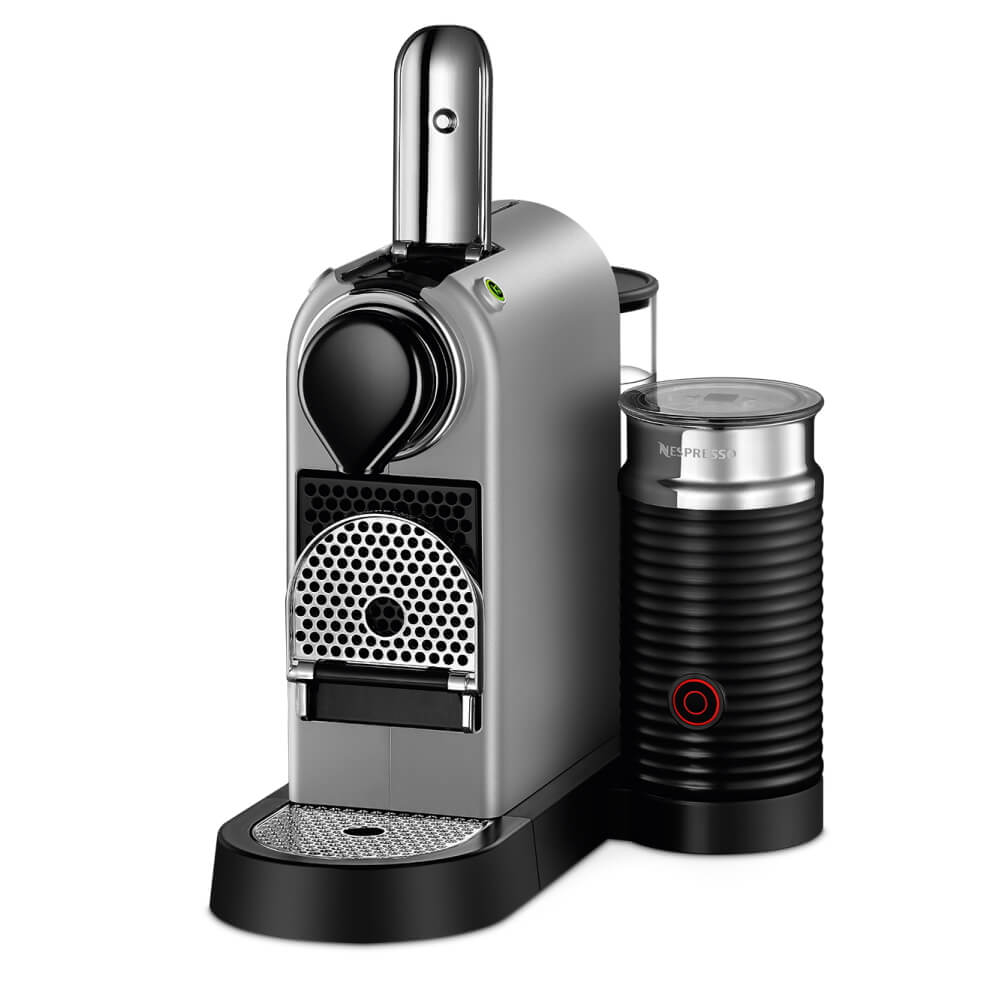 תמונה של מכונת קפה ומקציף חלב nespresso