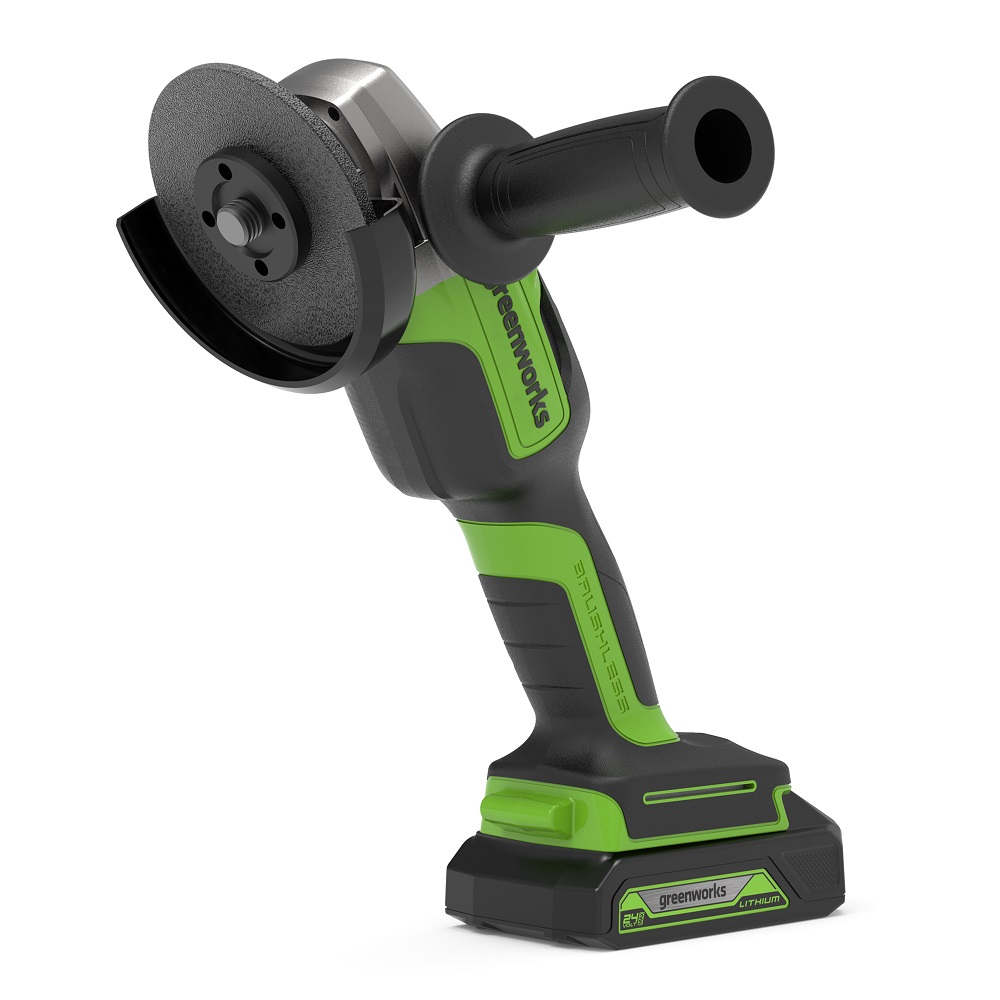 תמונה של משחזת זווית 5 24v brushless גוף בלבד greenworks