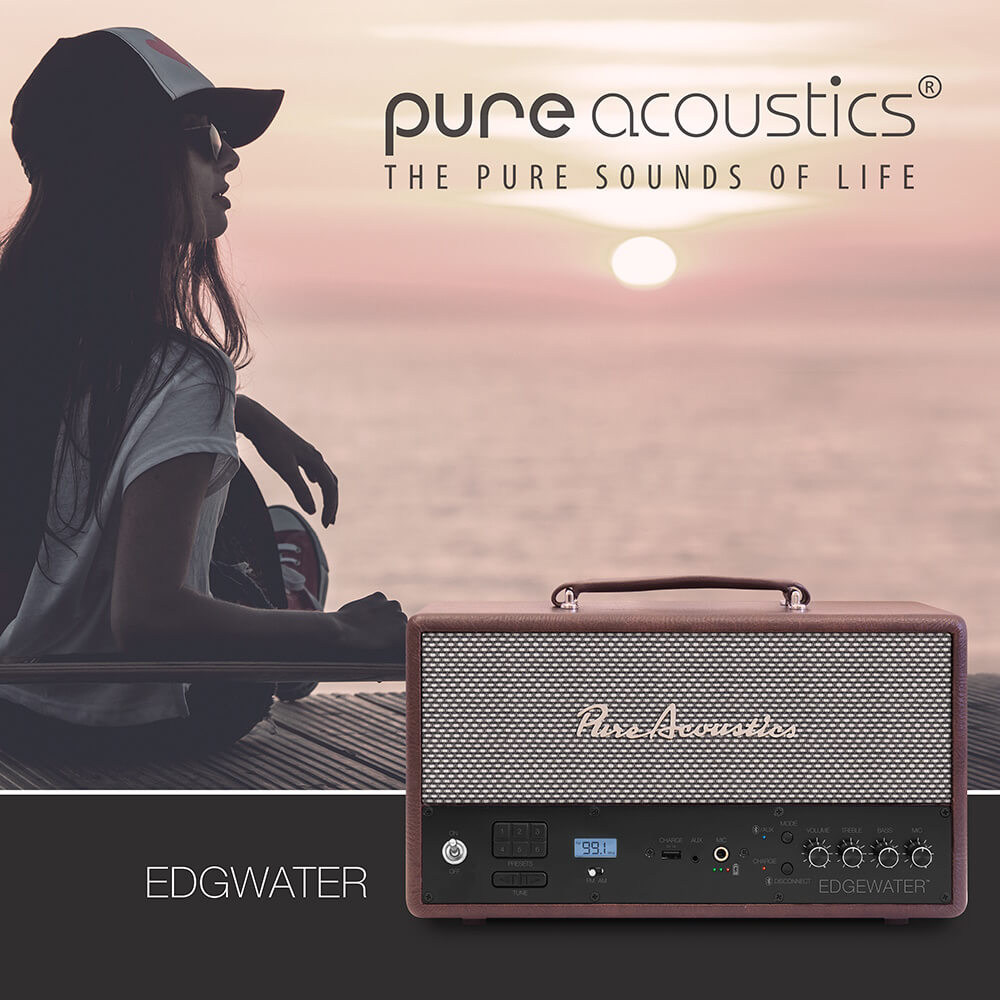 רמקול סטריאו בלוטות' נייד pure acoustics