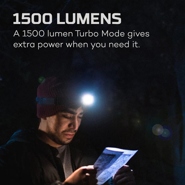 פנס ראש 1500 לומן נטען nebo