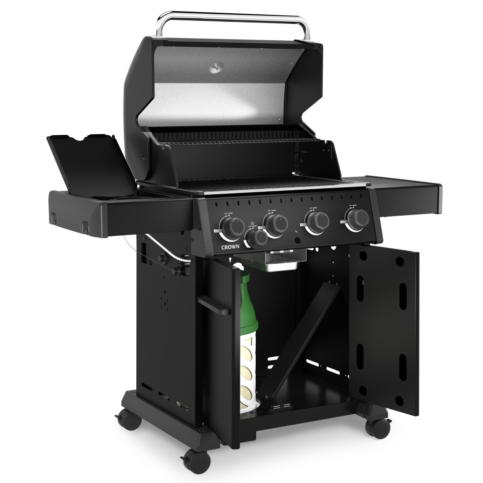 גריל גז 4 מבערים כולל כירת צד broil king